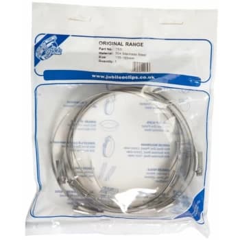 Jubilee - 7SS Hose Clip Grade 304 Stainless Steel 135MM - 165MM