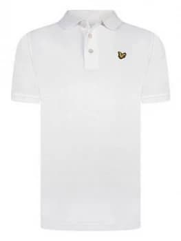 Lyle & Scott Boys Classic Short Sleeve Polo Shirt - White, Size 10-11 Years