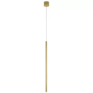 Netlighting Merano Albuquerque Slim Pendant Ceiling Light Brass Gold Aluminium L