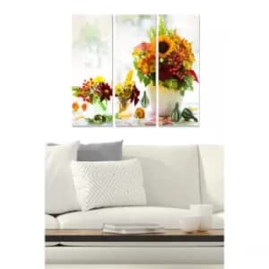 MDF49222559 Multicolor Decorative MDF Painting (3 Pieces)