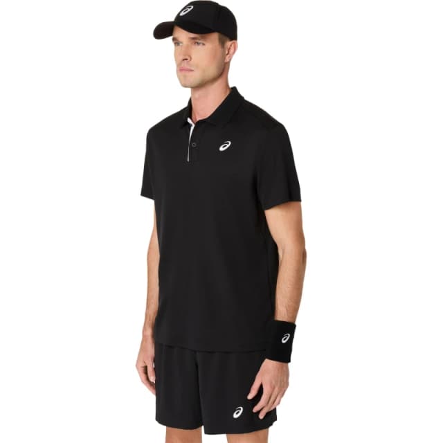 Asics Court Polo Shirt Mens Perf Black male X Large