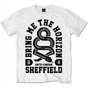 Bring Me The Horizon Snake Mens Large T-Shirt - White