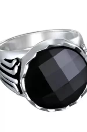 Ladies Karl Lagerfeld Silver Plated Crystal Ring Size N 5378107