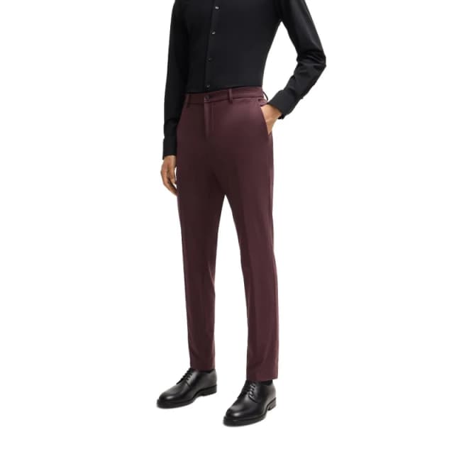 Boss Mens P Genius Straight Leg Trousers Open Red male 30