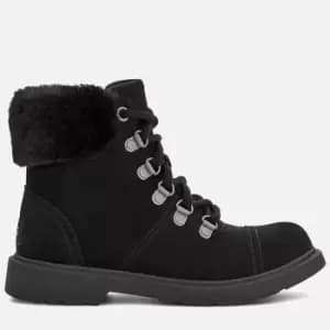 UGG Kids Azell Hiker All Weather Boots - Black - UK 12 Kids