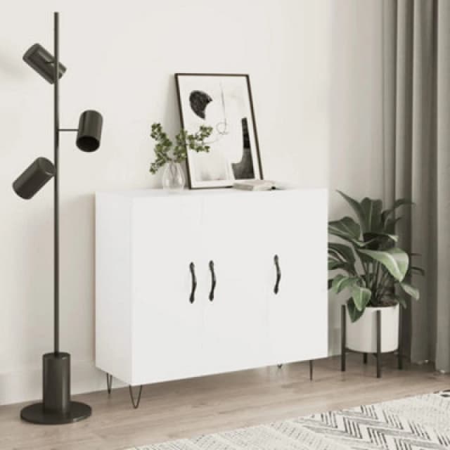 VIDAXL Sideboard White 90x34x80cm Engineered Wood Vidaxl 8720845423773