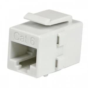 StarTech White Cat 6 RJ45 F-F Keystone Jack Network Coupler