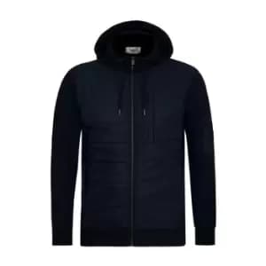 Firetrap Hybrid Hoodie Mens - Black