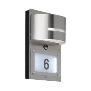 Wofi Marvel E27 Wall Lamp - Brushed Stainless Steel