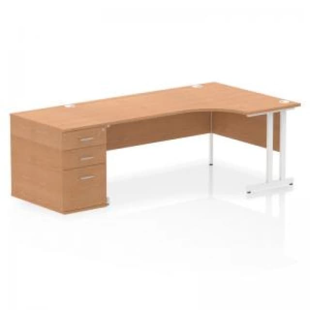 Dynamic Office Solutions Impulse 1800mm Cantilever Right Crescent Desk Workstation I004147