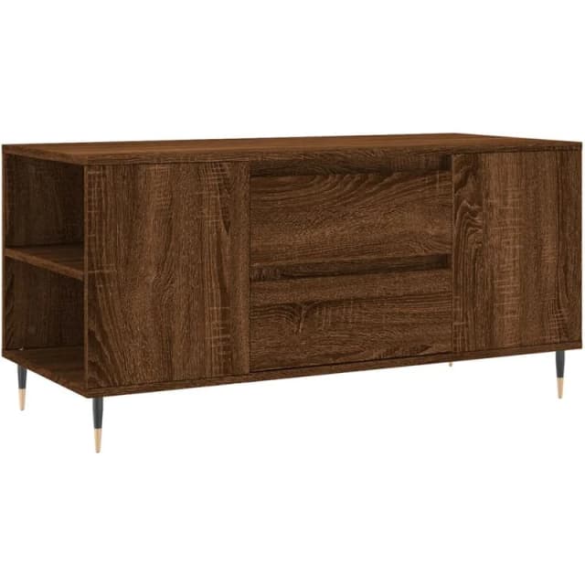 vidaXL Coffee Table Brown Oak 102x44.5x50cm Engineered Wood, Brown 830995