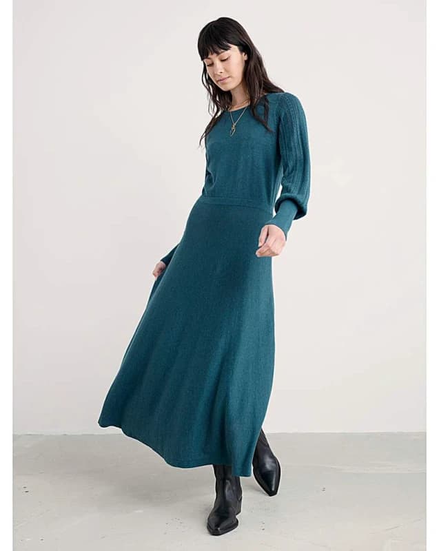 Seasalt Seasalt Cornwall Herring Gull Dress Blue Multi-Coloured - Seasalt - Size: 22 Blue Multi-Coloured Female 22 PV67808