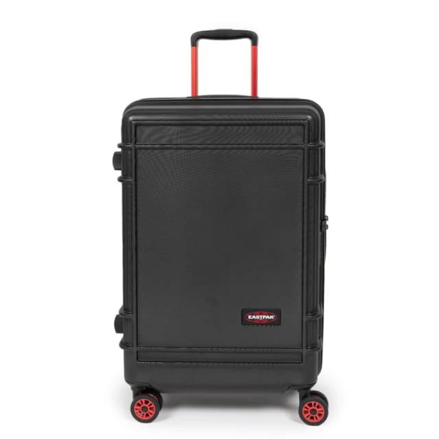 Eastpak Medium Trolley Spinner Suitcase - Resist'r Zip Medium Trolley Spinner Suitcase - Resist'r Zip - 68.5(h) x44.5(w) x 27(d) cm - Black - Ek0a5blp