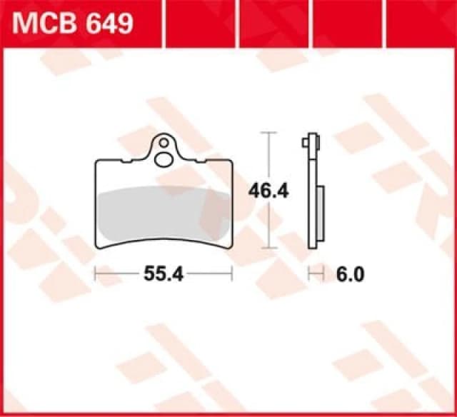 TRW MCB649 Brake pad set Brake Pad Set,disc brake (402)