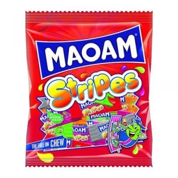 Maoam Stripes Share Size Bag 140g Pack of 12 580730