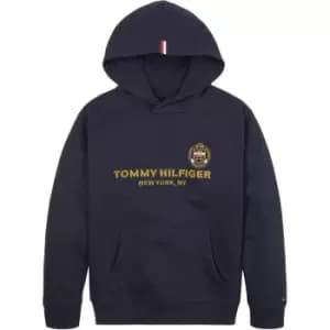 Tommy Hilfiger Th Ny Crest Hoodie - Blue
