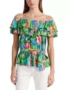 Lauren by Ralph Lauren Beatta-sleeveless-pullover - Green/blue Multi, Size L, Women