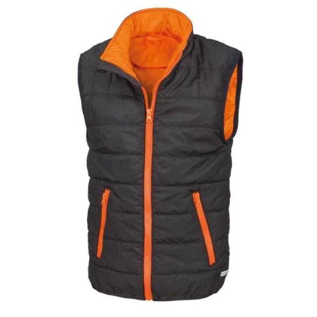Result Core Padded Body Warmer in Black Size: 2-3 Years Black Unisex 2-3 Years