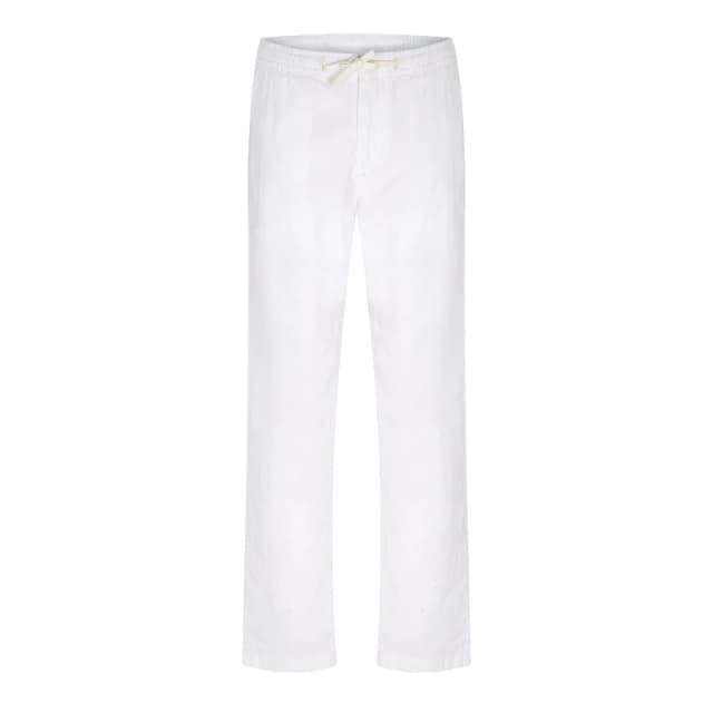 Timberland Mens Cotton Jogger Cotton Linen Straight Leg Trousers White Yd male 30