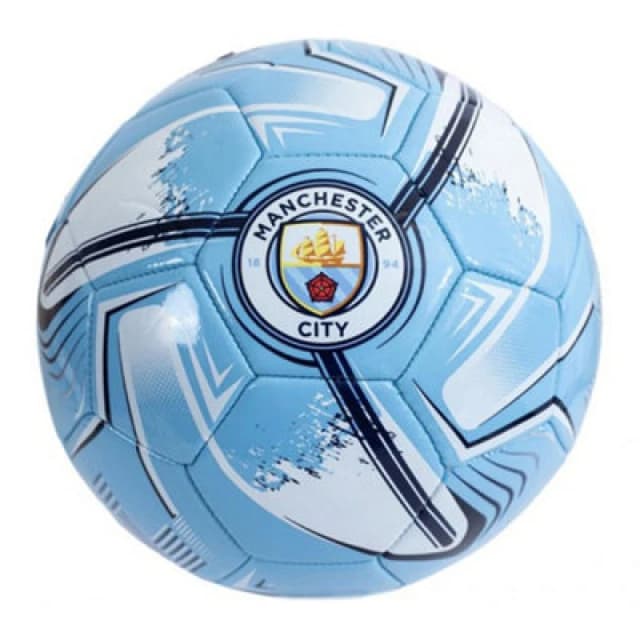 Manchester City Fc Turbine Print Football Blue/white/black (5)