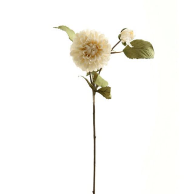 Hill Interiors Dahlia Artificial Flower White/green (One Size)