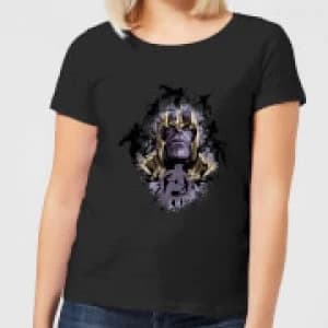 Avengers Endgame Warlord Thanos Womens T-Shirt - Black