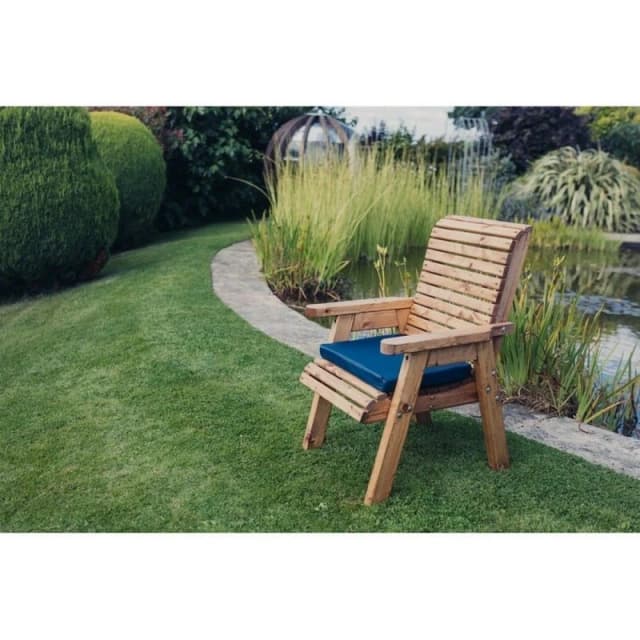 Churnet Valley Garden Furniture Ltd Valley Chair - Timber - Min. Assembly Required - Set of Cushions Inc in Brown Brown Unisex