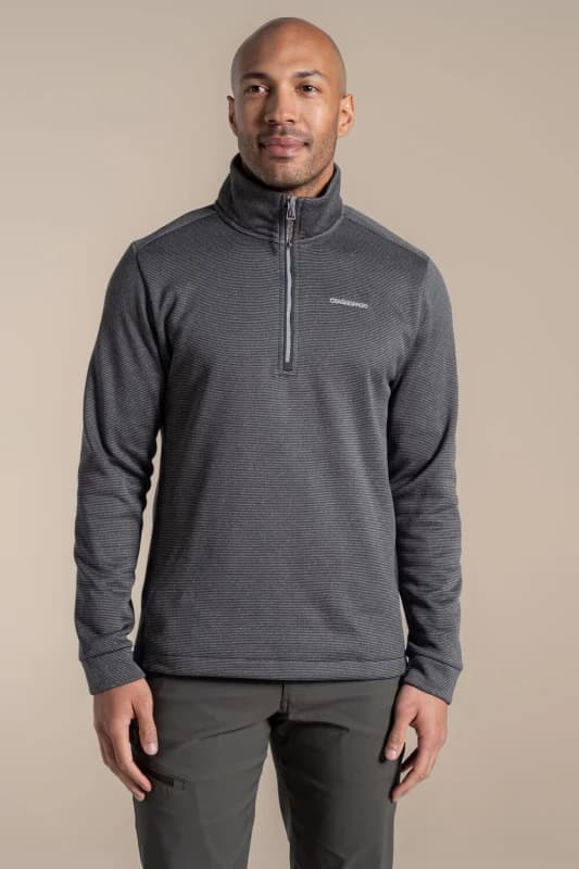 Craghoppers Craghoppers Men Blake Half-Zip Insulating Active Fleece in Light Grey Size: Small Light Grey S Male 5063260131025