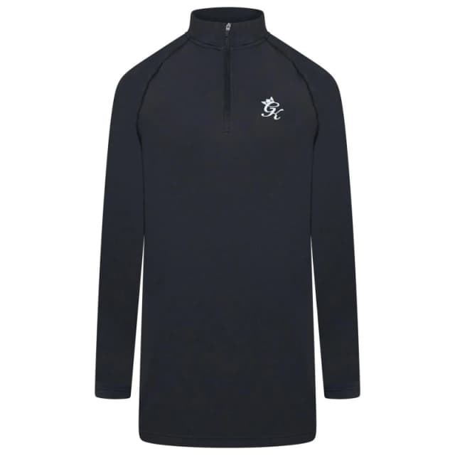 Gym King Mens Energy Zipped Funnel Performance Tracksuit Top Black male Small