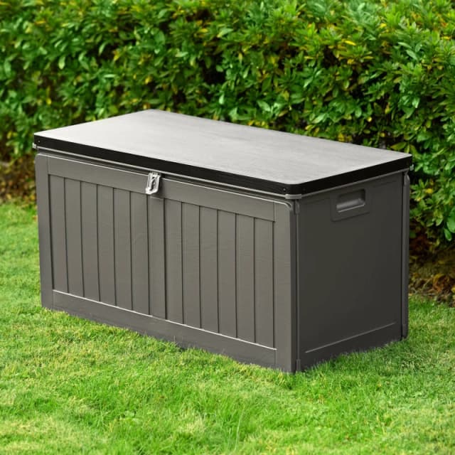 VonHaus Garden Storage Box 190L Grey unisex One Size
