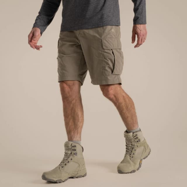 Craghoppers Craghoppers Men NosiLife' Cargo Short in Light Beige Size: 34R Light Beige 34R Male 5063260003759
