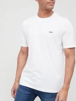 Hugo Boss Embroidered Reverse Logo T-Shirt White Size 2XL Men