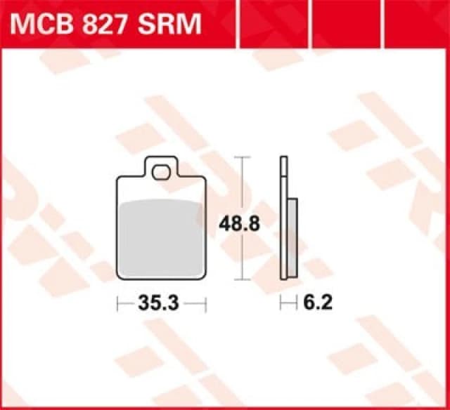 TRW MCB827 Brake pad set Brake Pad Set,disc brake (402)