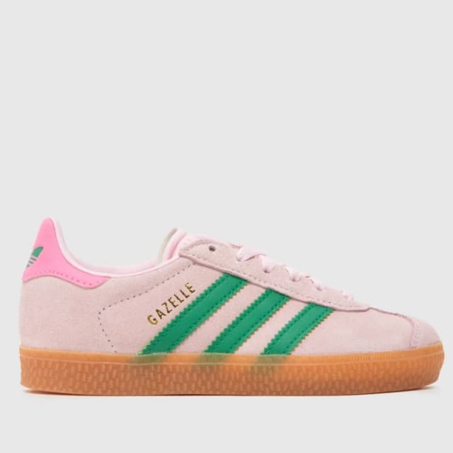 adidas pale pink gazelle Girls Junior trainers Pale Pink UK 12 (EU 30½)