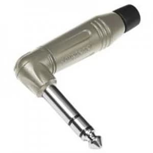 Amphenol ACPS-RN 6.35mm audio jack Plug, right angle Number of pins: 3 Stereo Silver