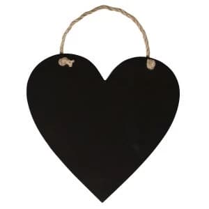 Sass & Belle Small Hanging Heart Chalk Board