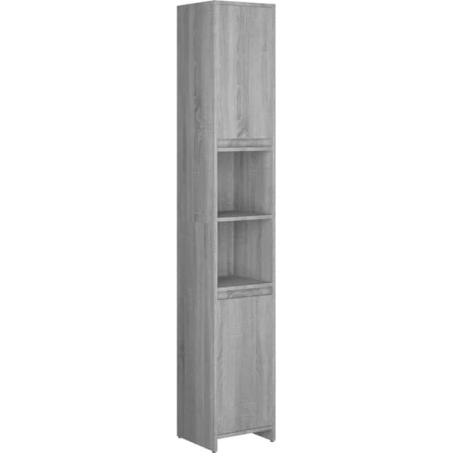VIDAXL Bathroom Cabinet Grey Sonoma 30x30x183.5cm Engineered Wood vidaXL 8720286931745