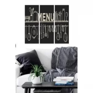 MDF4901082499 Multicolor Decorative MDF Painting (3 Pieces)