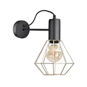 Lars Wall Lamp Black, 25cm, 1x E27