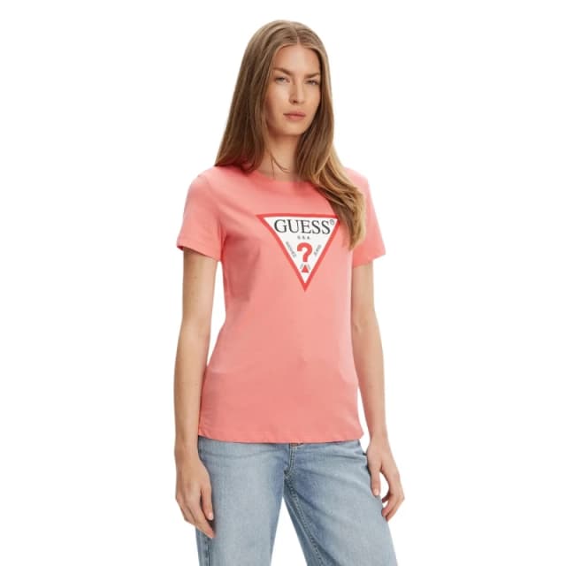 Guess Womens T-Shirt Guess Original Rose Female XS