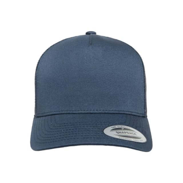 Flexfit by Yupoong 5 Panel Retro Trucker Cap in Navy Navy Unisex One Size