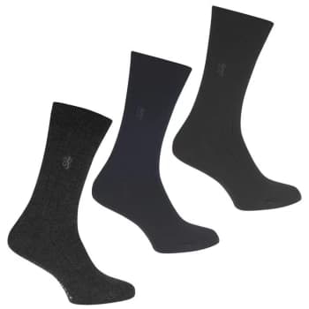Pringle Lanark Crew Socks - Blk/Nvy/Grey