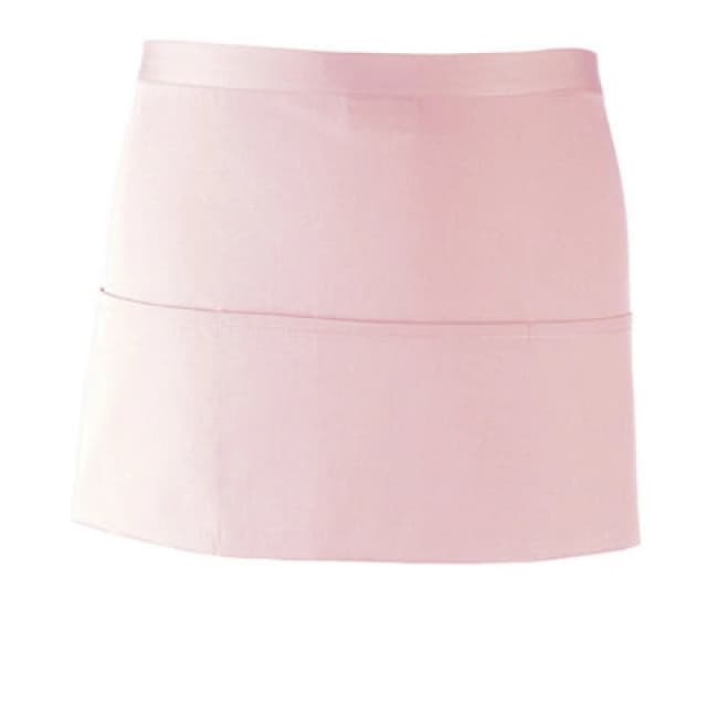 Premier Premier Colours 3 Pocket Short Apron in Pink Pink One Size Unisex 5063470681082