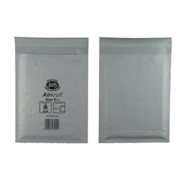 Jiffy AirKraft Bubble Lined Mailer Size 0 White (100 Pack) MAKC88003