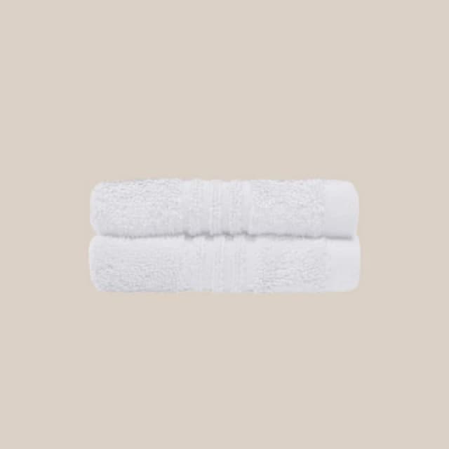 Misona Ultra Soft Bamboo Face Cloths Pack Of 2 - White