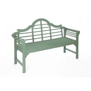 Greenhurst PU Painted Lutyens Style Bench Green Garden & Outdoor