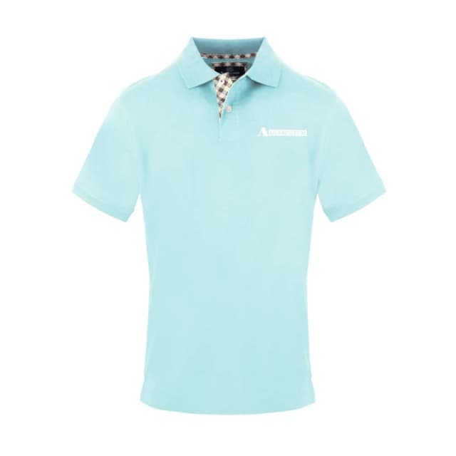 Aquascutum Mens Polo Short Sleeve Polo Shirt Short Sleeve Polos Small Blue 54136018350