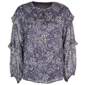 Ikks BABAR womens Blouse in Blue - Sizes UK 6,UK 8,UK 10,UK 12,UK 14