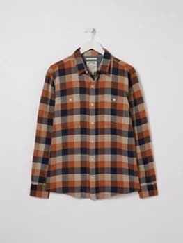 Fatface Watton Check Shirt - Orange
