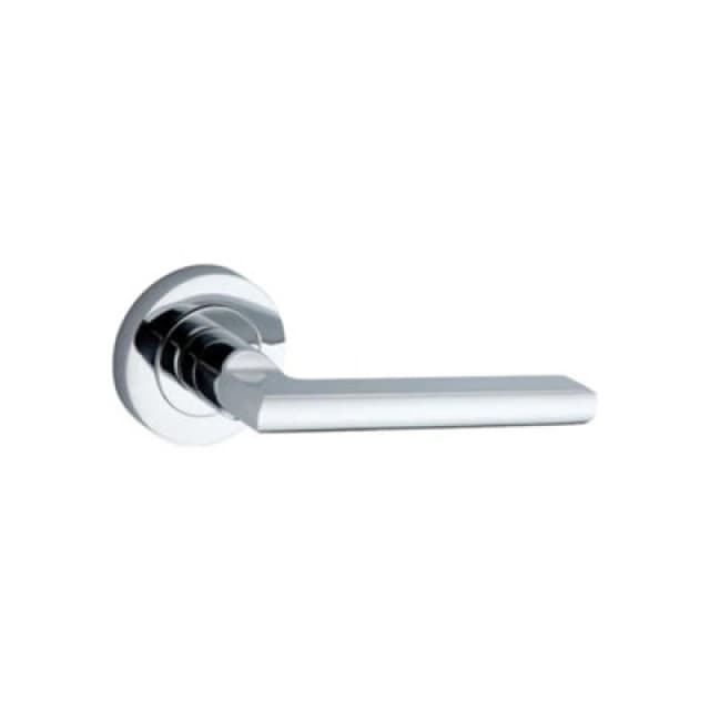 Spira Brass Drox Lever Door Handle Polished Chrome